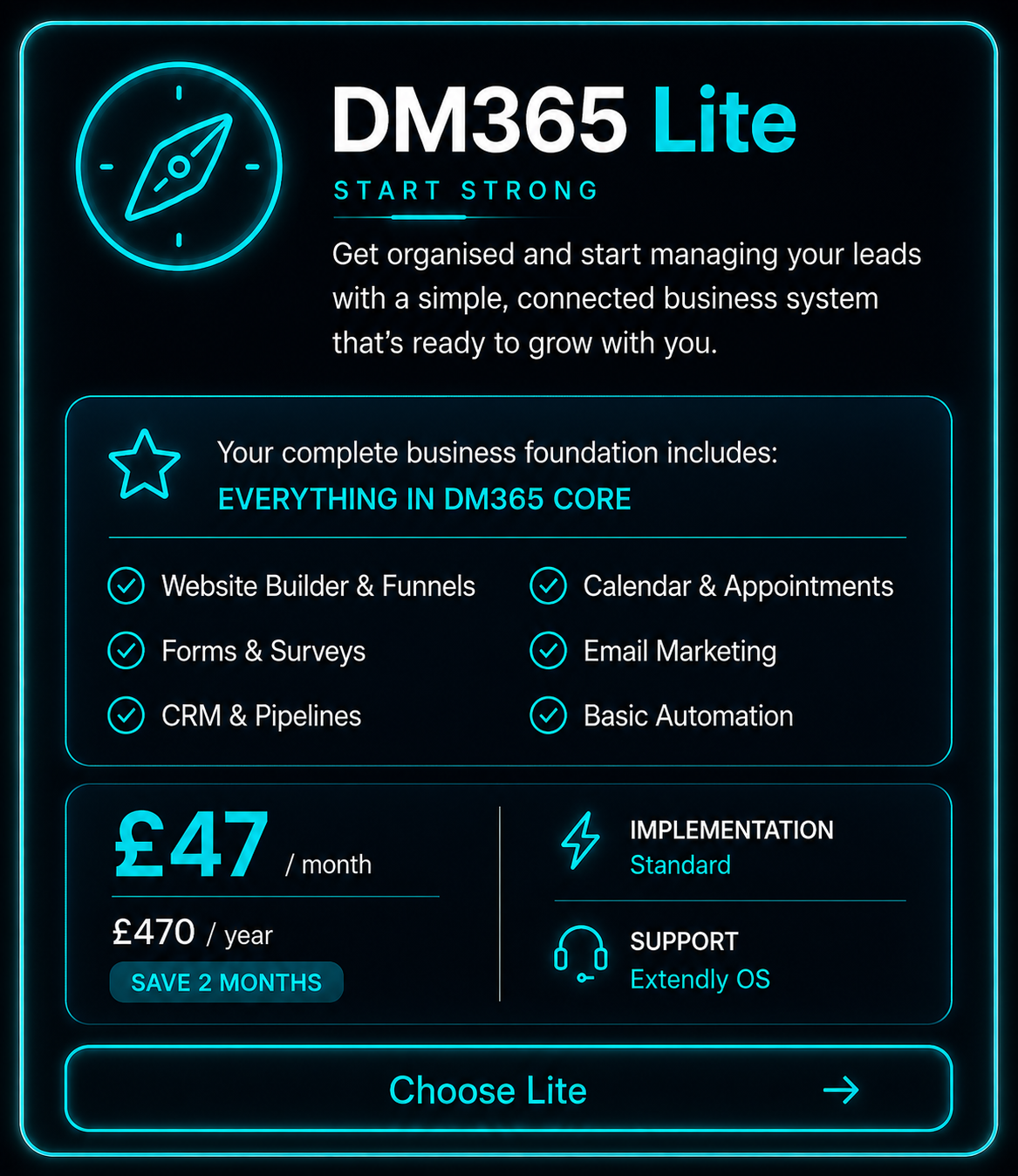DM365 Lite Package Card