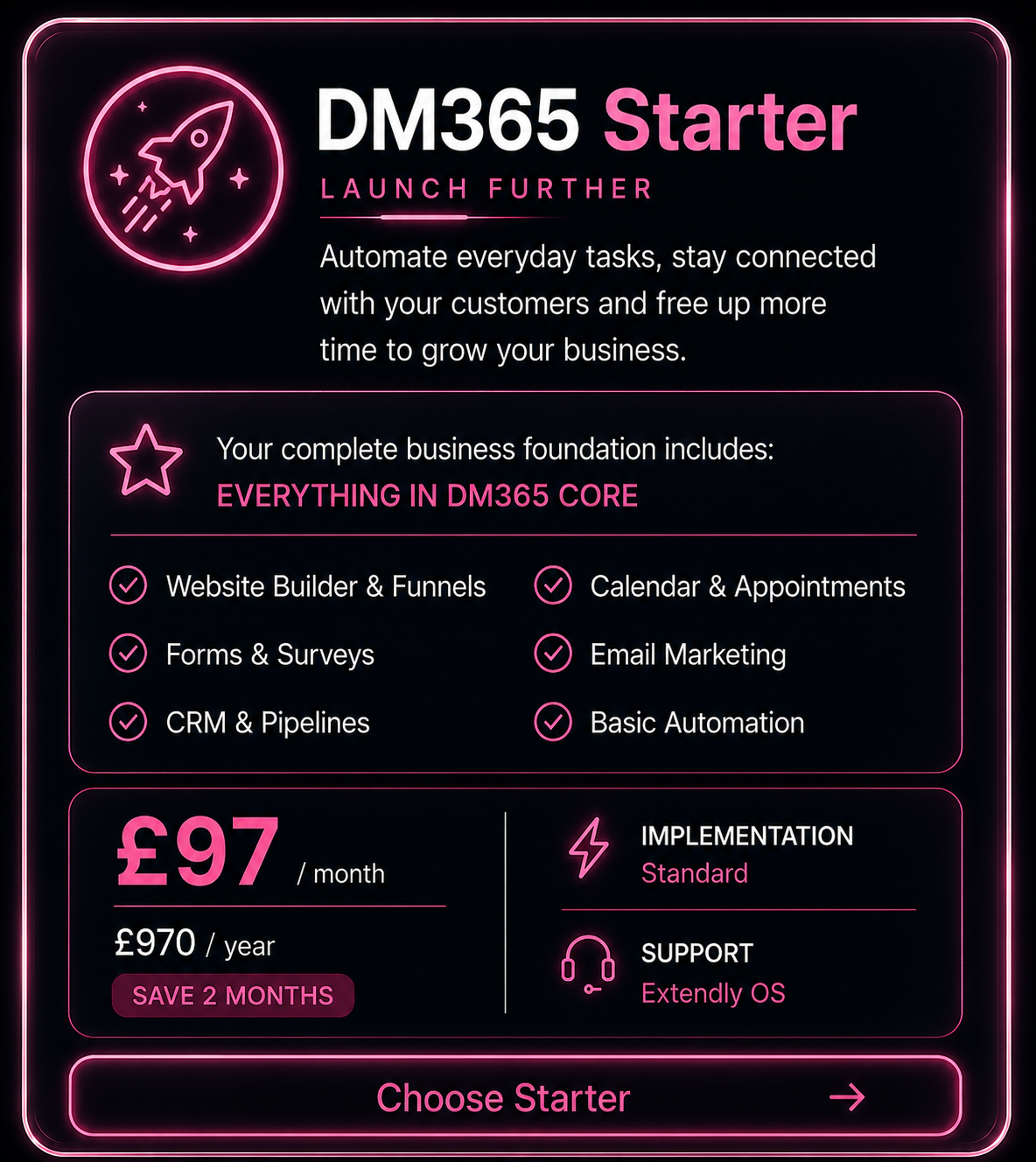 DM365 Package Card - Starter 