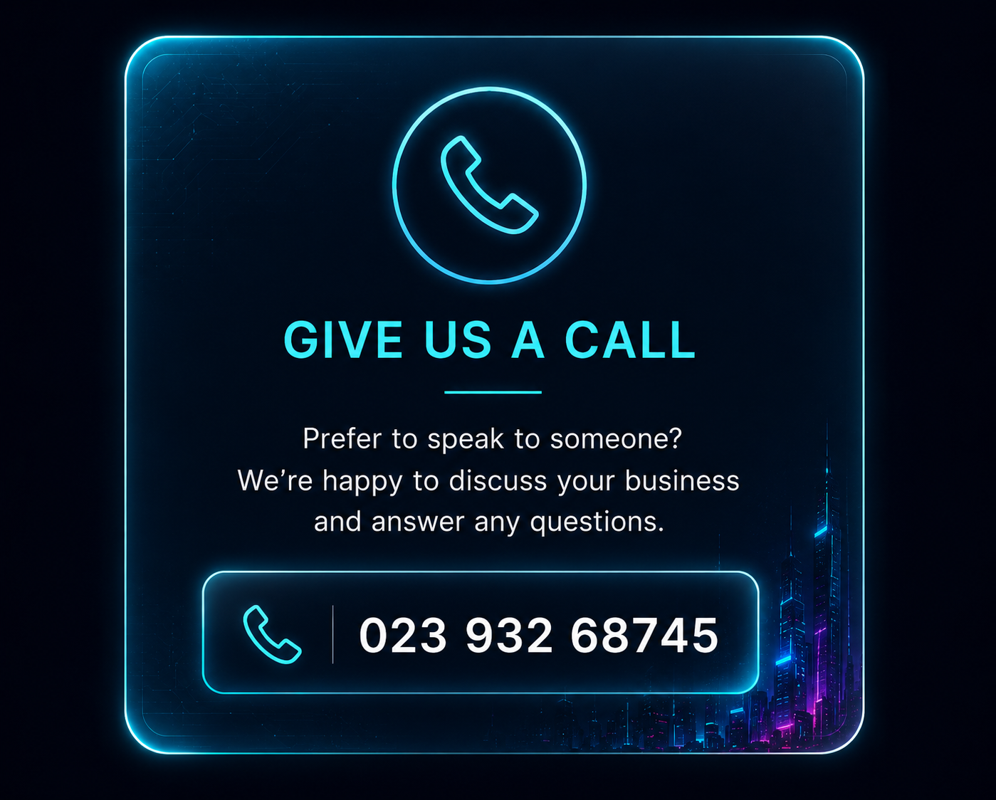 Call DM365 on 023 932 68745